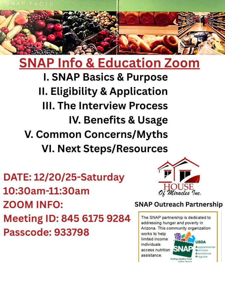 HOMISNAP Info Session 12.20.25